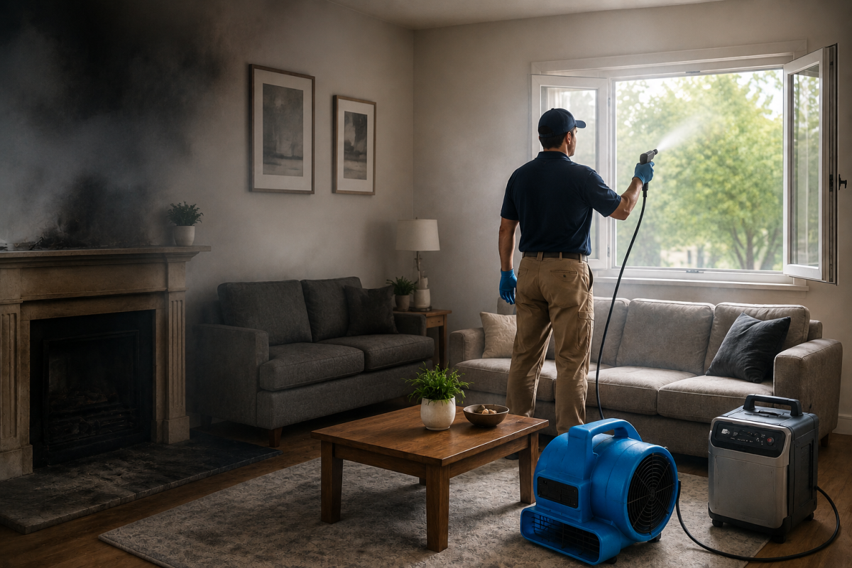 removing smoke smell from home